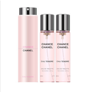 Chanel 香奈儿绿色粉色邂逅淡香水20ml*3手袋装邂逅淡香女正品