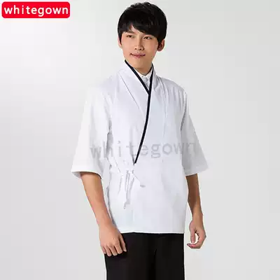 Japanese chef's clothing and Kono Korean restaurant Sushi restaurant Japanese overalls waiter long sleeve seven-point uniform