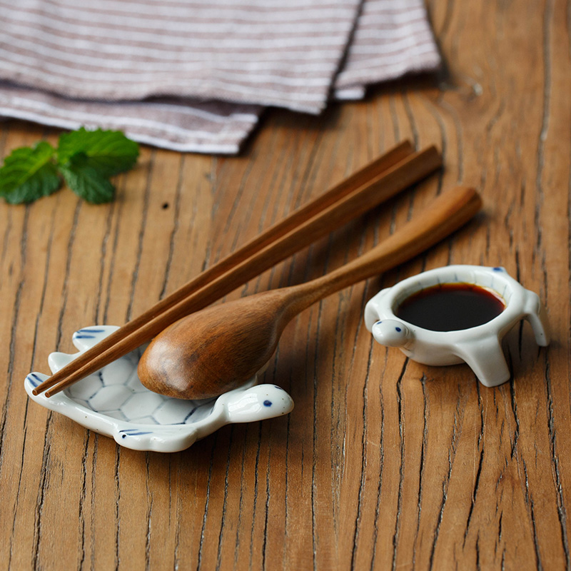 Animal turtle condiment imported from Japan Japanese dish of soy sauce dish flavor dish ceramics dip vinegar sauce dish serving a plate
