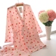 Nhật Bản mùa thu và mùa đông cặp đôi kimono đan bông không khí lớp đồ ngủ Hanfu ấm đệm dịch vụ nhà mới đồ bộ đẹp Cặp đôi