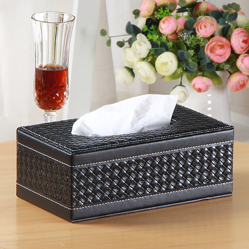 Household tissue box European style creative dining room Fashion car removable toilet paper box Leather napkin box Toilet paper box Coffee table Living room