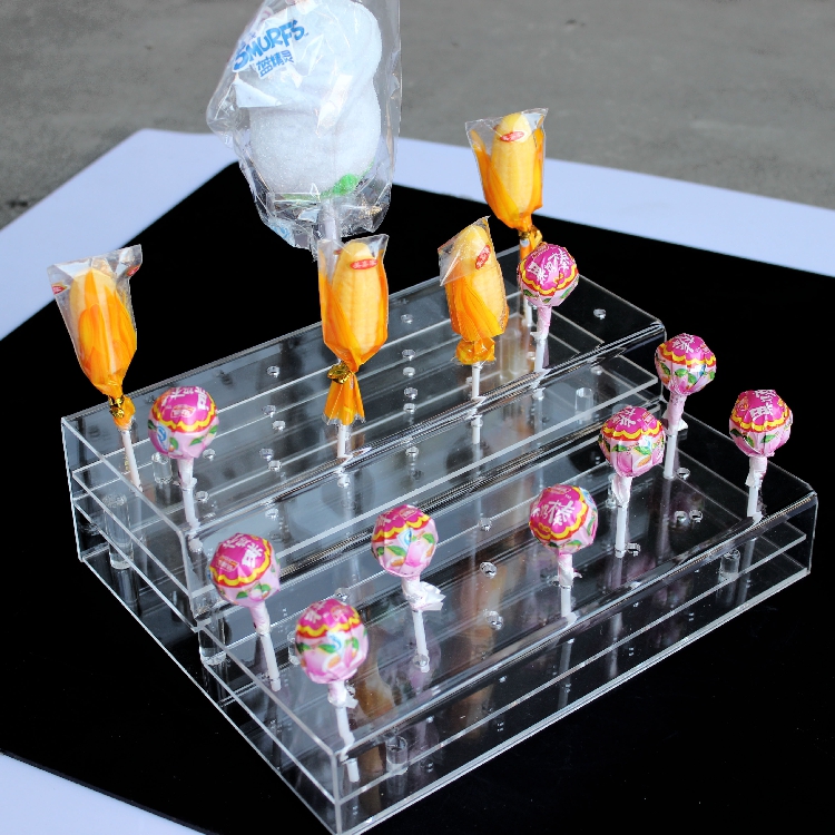 Supermarket shelves Boutique supermarket shelves Cake rack Press lollipop display high - end candy display