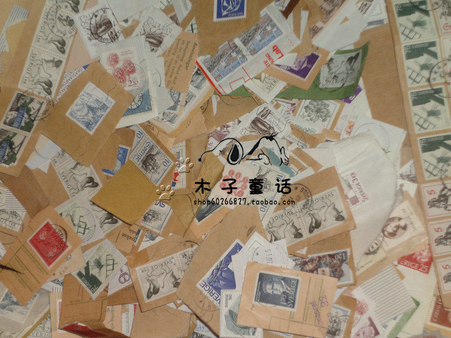 {Woozi Fairy Tales} Swedish Letdown Stamps Foreign Pure Commemorative Stamps cut of 500 gr 1 catty