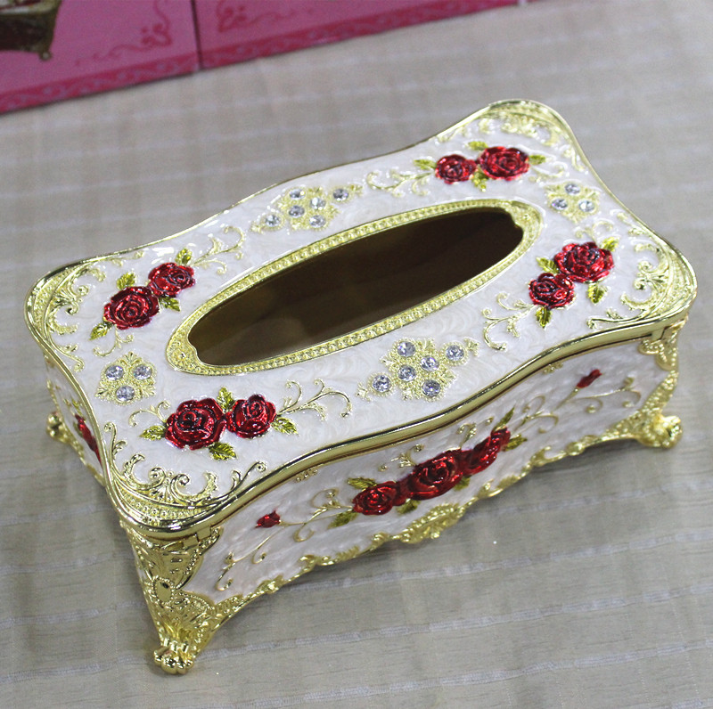 Russian upscale Caixi inlaid with toilet paper box Family hotel upscale Fashion Decorative Craft Gift Hem Accessories