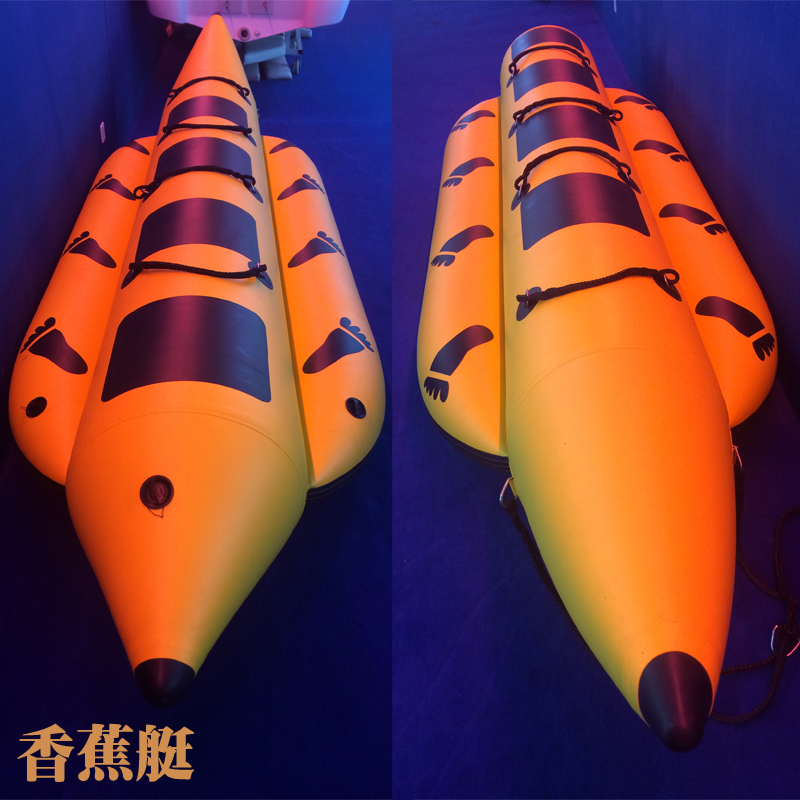 Water inflatable banana boat single-tube double-tube kayak surfing amusement facilities children's mobile water play toy park