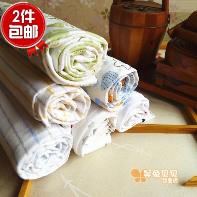 2 pieces of small shell pure cotton knitted baby wrap newborn treasure swaddle wrap bath towel wrap blanket single layer