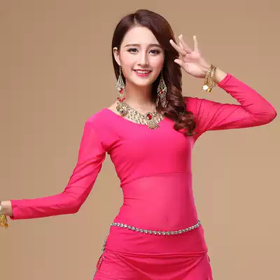 Dance performance suit belly dance costume new belly dance top S48 female performance suit