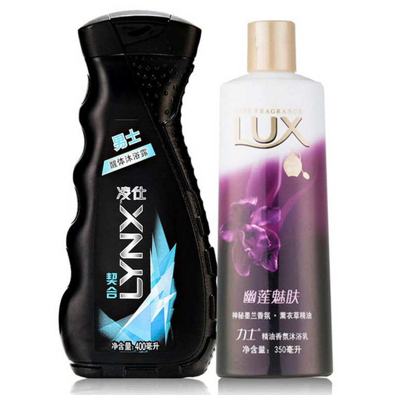 凌仕 男士醒体沐浴露契合400ml +力士沐浴乳幽莲魅肤350ml 套装