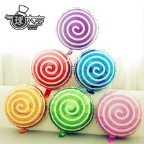 Candy lollipop aluminum balloon childrens birthday party balloon cartoon decoration adult party arrangement supplies