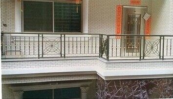 Eurostyle Iron Art Stairway Armrest Guard Barrier Loft Guard Rail Corridor Balustrade Armrest Outdoor Upscale Balcony Fencing