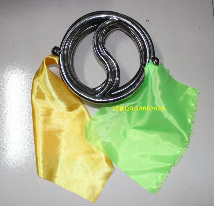 Tai Chi Double-ring Stainless Steel Ring Fitness Ring Mulan Ring Which Kun-ring Diamond Iron Coil Practice Circus