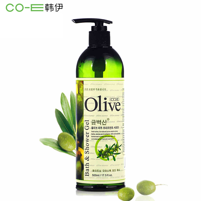 天猫正品！ CO.E韩伊Olive橄榄白皙滋润沐浴露 500ml 保湿补水