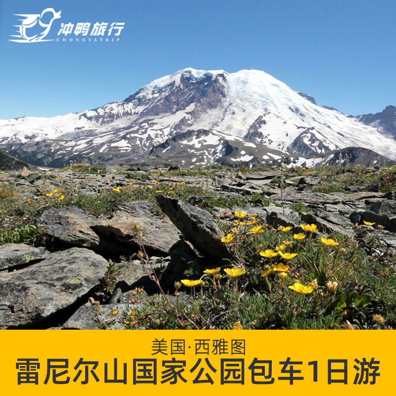 冲鸭西雅图 雷尼尔山国家公园一日包车游美国1日自由定行制旅游