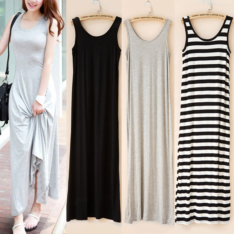 2026 Summer Plus Size Fat Girl Modal Long Dress Extra Long Loose Undershirt Dress 2026 Summer Plus Size Fat Girl Modal Long Dress Extra Long Loose Undershirt Dress