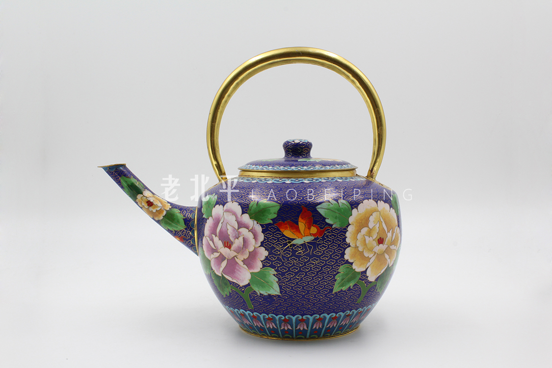 Jingtai Blue Plus Soup Pot kettle copper pot home teapot charcoal copper hot pot adding soup pot to beat side stove mandarin duck