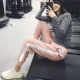 Quần thể thao SLIMMO mùa thu và quần thể thao quần dài quần bó sát quần yoga sọc nhanh khô chạy quần tập thể dục quần dù thể thao Quần thể thao