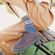 Mùa thu và mùa đông bông mới ý tưởng retro vớ gió quốc gia đôi vớ nam và nữ vớ kim cương Gessen trong ống vớ nữ - Bít tất nữ vớ nữ cổ ngắn Bít tất nữ
