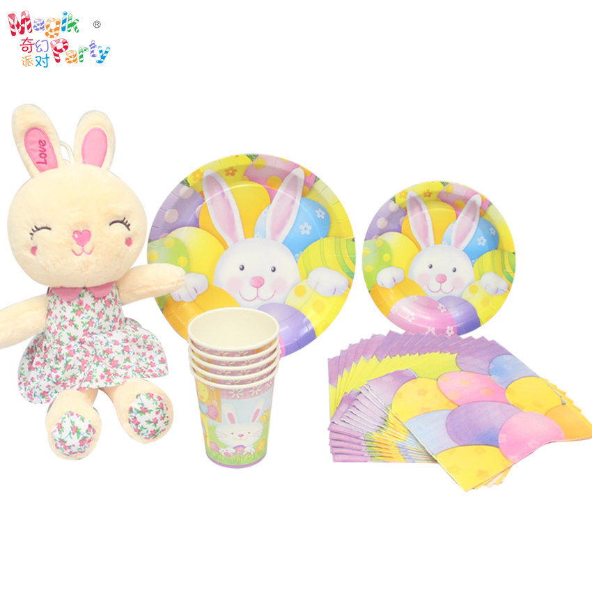 Children's birthday tableware set disposable paper plate paper plate paper cup party set of supplies theme package