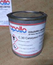 British APOLLO Apollo screen printing ink glass metal nylon ink C30 four-color yellow including 13% tax