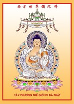 Decorating the Five Directions Buddha Western Amitabha Buddha Amitayus Portraits Hanging Pictures Adhesive Waterproof Photo Paper Double-sided Plastic Sealing