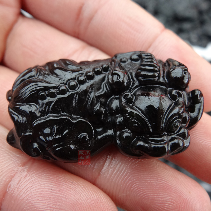 Emerald A goods ink cudger pendant male and female jade pendant necklace pendant necklace men's jade jade pendant jade pendant jade jade jade