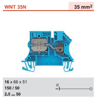 WNT 35N 10X3 Weidmüller Zero-wire terminal block 1718550000