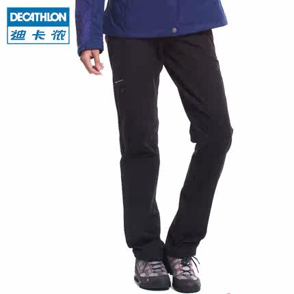 迪卡侬 女士女款速干裤 户外休闲纯色长裤 QUECHUA L1