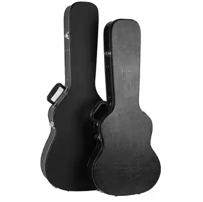 Simple guitar folk guitar box leather box 41 inch 40 black check box waterproof classical box wooden
