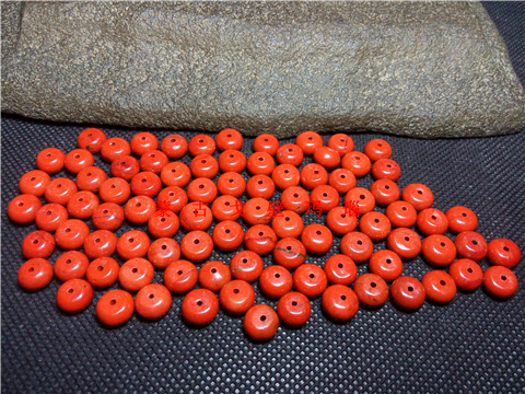 Natural raw stone polished red jasper 8*5 mm abacus beads DIY108 Buddha beads hand necklace separated beads scattered beads