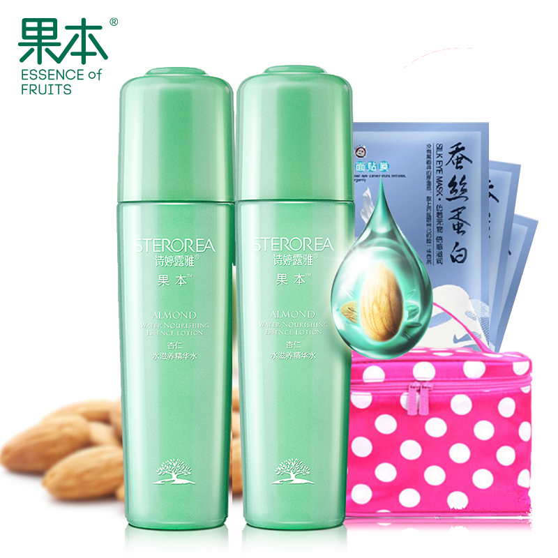 诗婷露雅果本 杏仁滋养精华水100g 爽肤水补水控油 化妆品