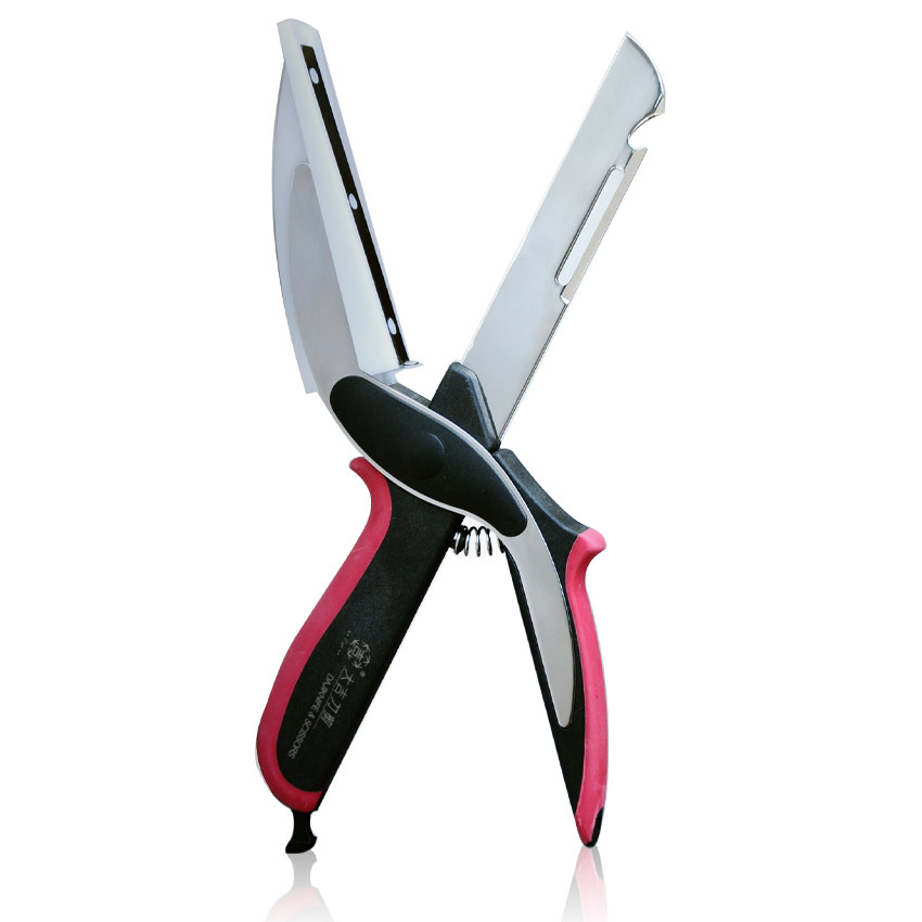 大吉 厨房多功能 剪刀(强力剪+菜刀+菜板+开瓶器+刨刀)  创意菜刀