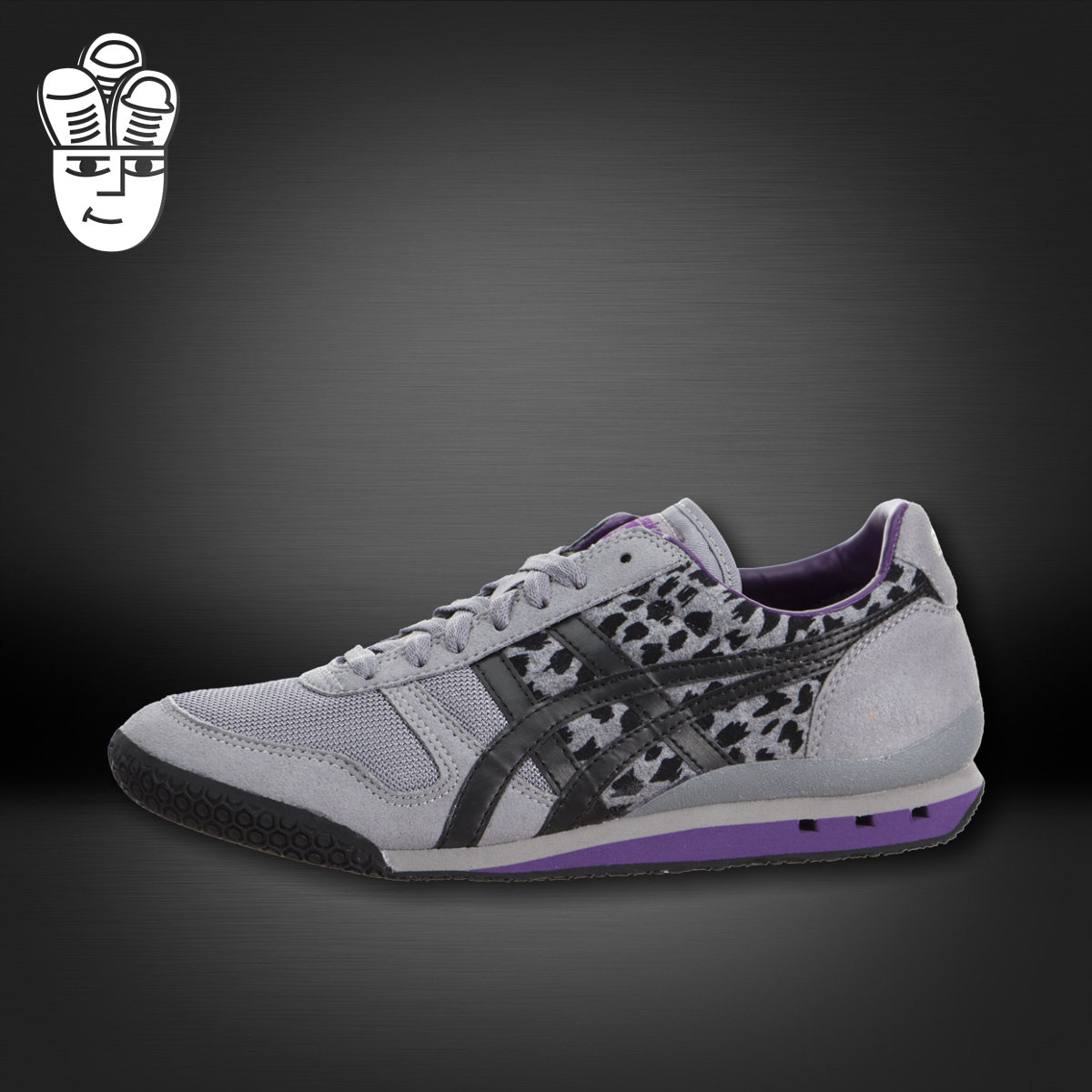 Asics Onitsuka Tiger Ultimate 81 鬼冢虎女鞋 复古豹纹慢跑鞋