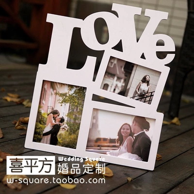 (Happiness squared) LOVE phase frame wedding arrangement New house swing piece photo frame wedding dress