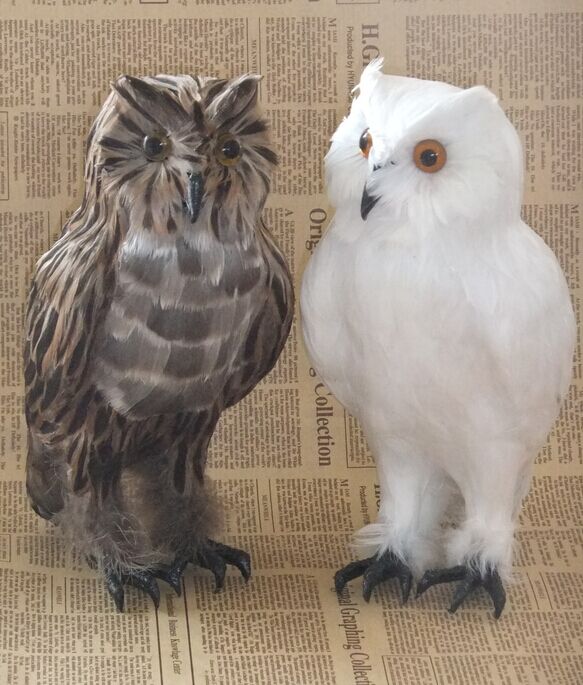 Cat Owl Emulation Owl Feather Products High 28cm Photographic Props Emulated Bird Gift