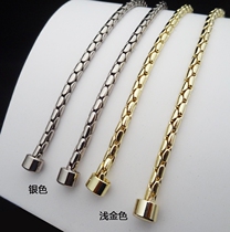 New: light golden full copper pack chain bag with bag chain with bag chain Snake Head Bag Chain Bag