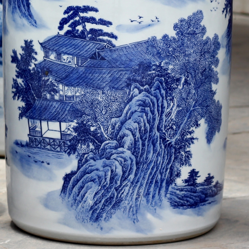 Jingdezhen porcelain ceramic mountains xiufeng quiver mesa of home sitting room place vases, calligraphy and painting scroll to receive goods