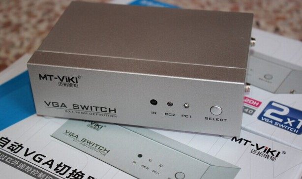Maituo MT-15 -2DH 2 port with power remote control VGA computer automatic VGA switcher 2 in 1 out