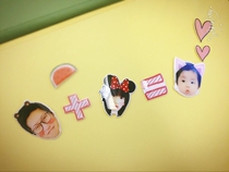 Douyin wedding wedding refrigerator stickers diy magnet photo personalized custom magnetic stickers big head magnet refrigerator