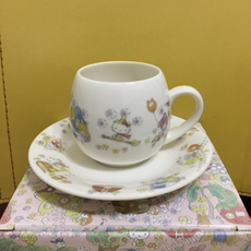 Сувенир Hello Kitty 现货日本hello kitty欧式陶瓷咖啡杯子套装日本制造