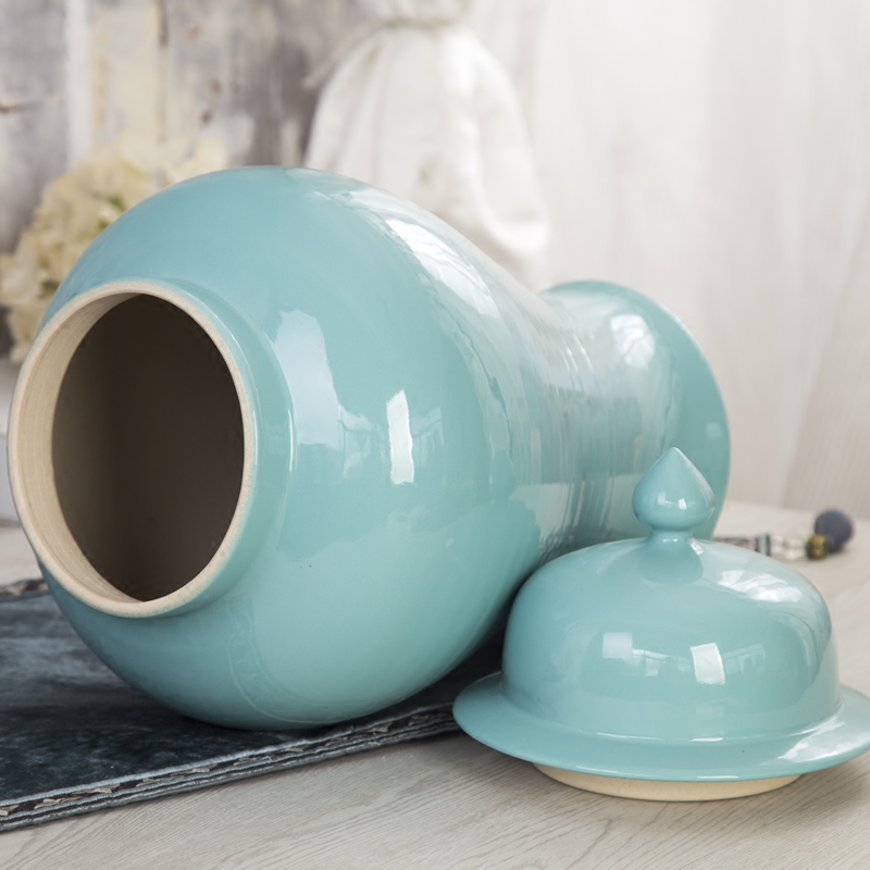 General jingdezhen ceramic pot home decoration model of new Chinese style living room club household soft adornment is placed