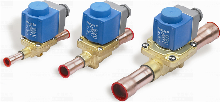 Air conditioning accessories Hongsen EVR solenoid valve Danfoss type solenoid valve welded cold storage solenoid valve