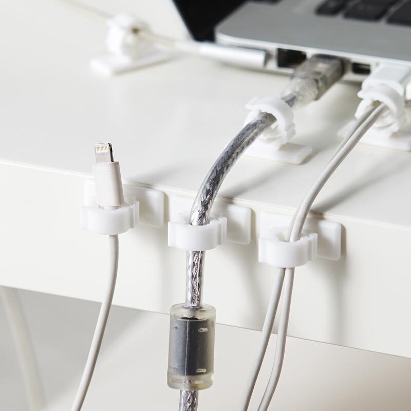 Five-piece wire fixing clamp fixing wire buckle self-adhesive cable wire free of nail data wire containing buckle fixing patch