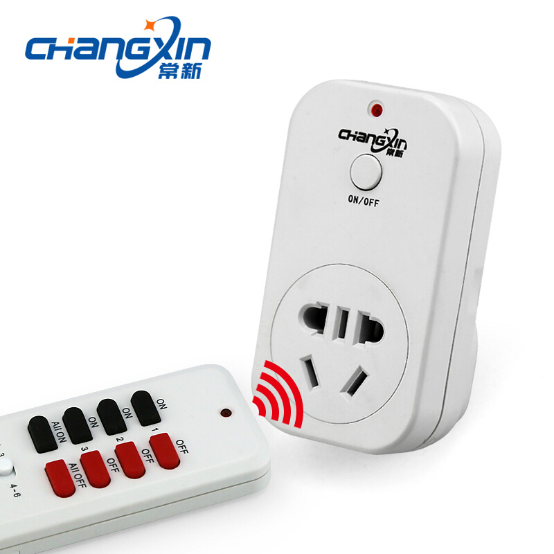 Wireless remote control switch remote control socket 300 m ultra long distance Changxin Y01 single remote control single socket Economy suit