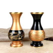 Buddhism Buddhism bottle for Buddha vase painted copper bottle copper vase for bottle two-color Double Dragon vase