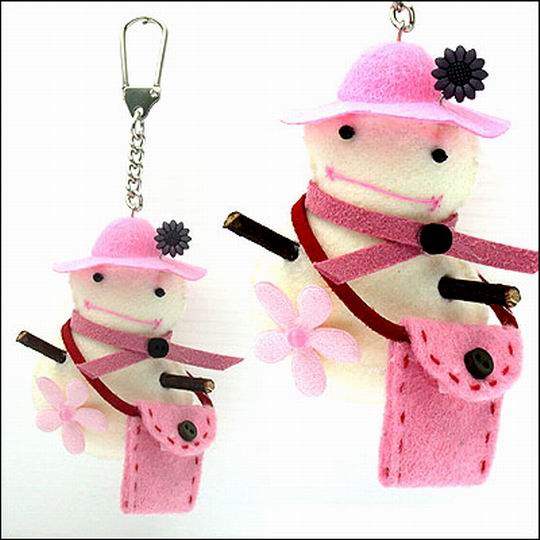 台湾官网直邮进口【iSFun】雪藏甜姊儿造形钥匙圈