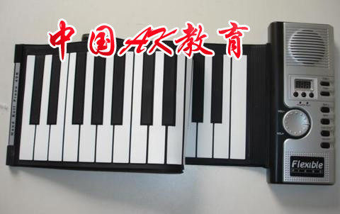 61-key hand roll folding soft piano Portable learning electronic organ Power supply Keyboard stickers USB cable