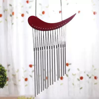 Solid Wood metal pipe music wind chime hanging door decoration creative birthday gift children Girl bedroom balcony pendant