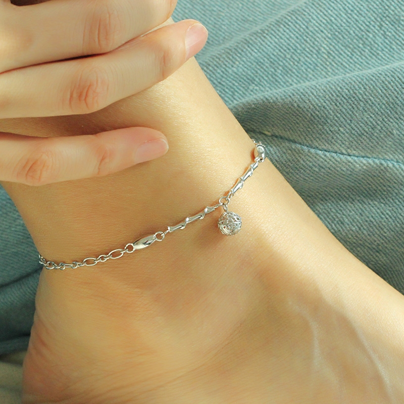 Chaine de cheville Femme      en Argenterie - Ref 3101467 Image 3