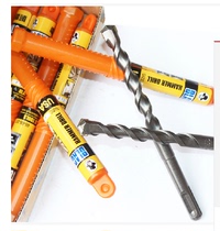 Black worker round shank impact drill bit two pits and two grooves impact drill bit concrete drill wall drill bit 6*100