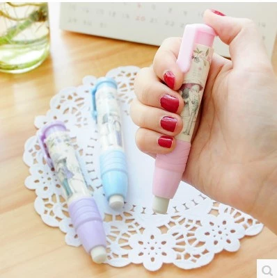 Korean stationery hobbies by action rubber sweet nectar inserts, press-type eraser students drawing erasers